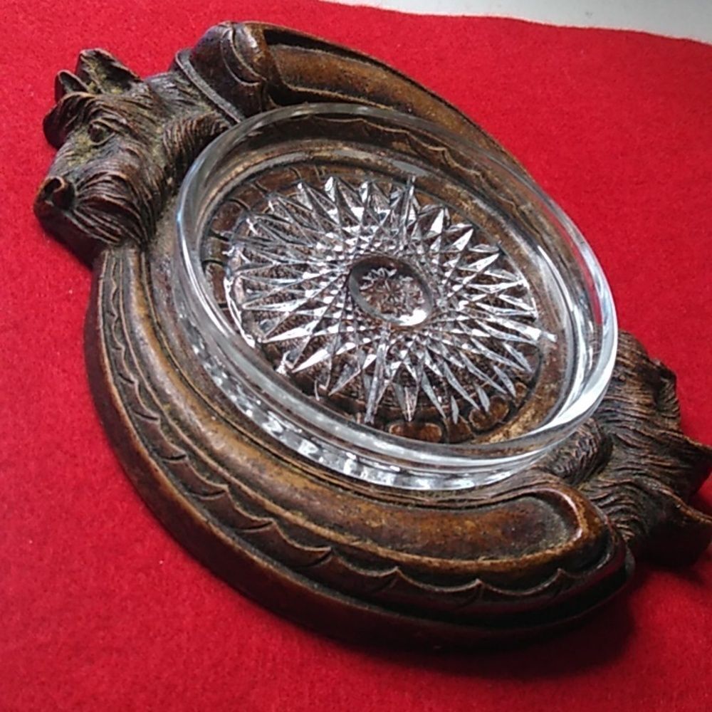 Vintage Tobaccorama Orna Wood Scottie Dog Ashtray Countrycore Cottagecore